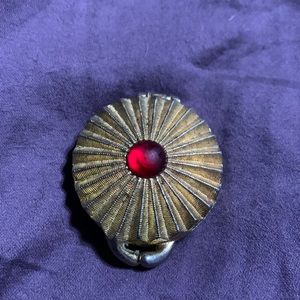 Vintage Houbigant Perfume Compact with Red Cobochan